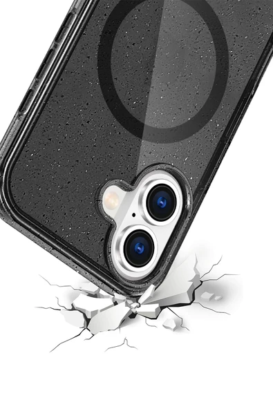 Apple iPhone 16 Star Magsafe Kapak - Siyah - Resim 3