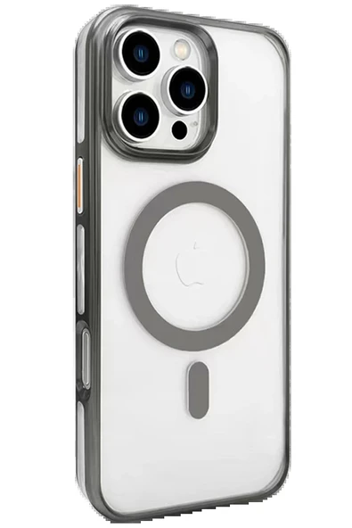 iPhone 16 Pro Gleam PC Sert Magsafe Kılıf - Titan Gri ürün görseli