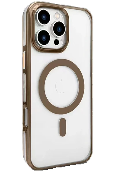 iPhone 16 Pro Gleam PC Sert Magsafe Kılıf - Kahverengi ürün görseli