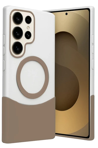 Samsung Galaxy S25 Ultra Velar Magsafe Kapak - Çöl Titanyum ürün görseli