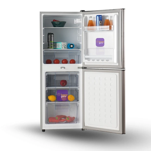 KAiZER Germany Çift Sistem 140 Buzdolabı ALTTAN BUZLUK - ANTRASİT 12 / 24 / 220 Volt - Resim 2