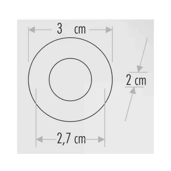CATA CT 5270 1,5W Led Spot Siyah Kasa 6400K Beyaz Işık - Resim 4