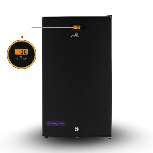 Cool Life Çift Sistem 91 Litre Siyah Dijital Göstergeli 12 / 24 / 220 V Buzdolabı ürün görseli 1