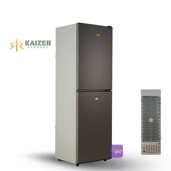 KAiZER Germany Çift Sistem 240 Buzdolabı ALTTAN BUZLUK -ANTRASİT 12 / 24 / 220 Volt - Resim 5