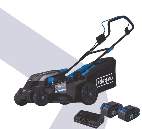 Scheppach BC-MP380  2*4 Ah  Akülü Çim Biçme Makinesi ürün görseli 1