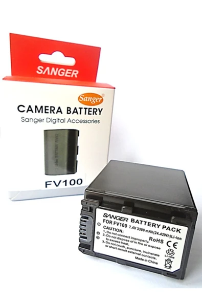 Sony Kameralar Için Fv100 Batarya, Kalın, Double Batarya Pil