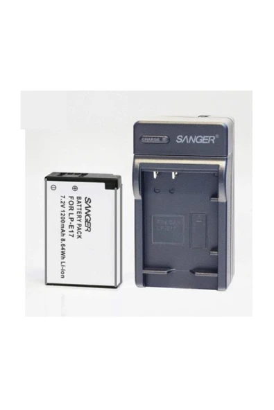 Canon Eos 77D, 750D, 760D, 800D Bataryası İçin LP-E17 Batarya ve Şarj Cihazı, Şarz Aleti ürün görseli 1