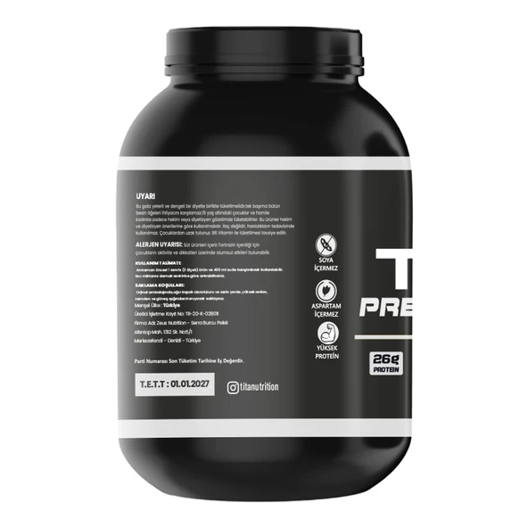 Titan Premium Gainer 3000Gr-Çilek-Aroma - 2