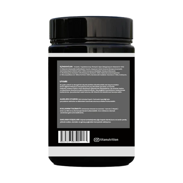 Titan Premium Creatine 300 Gr Monohyrate Mikronized-Karpuz-Aroma - 2