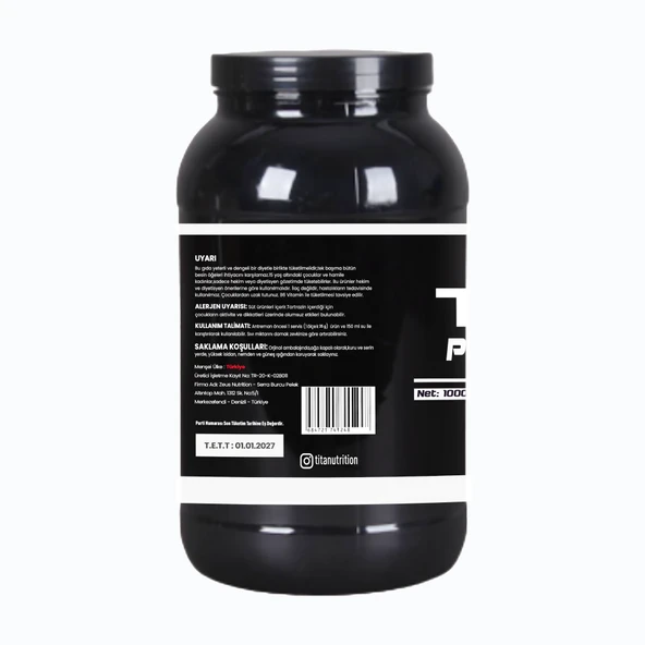 Titan Premium Whey Protein 1000 Gr-Çikolata-Aroma - 3
