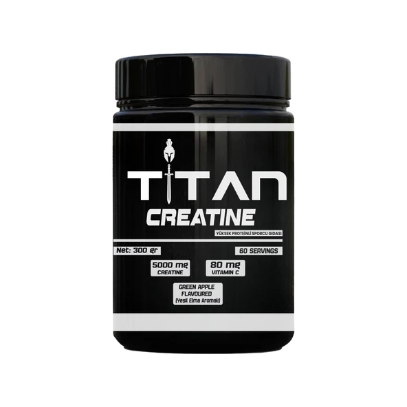 Titan Premium Creatine 300 Gr Monohyrate Mikronized-Yeşil Elma-Aroma