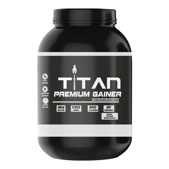 Titan Premium Gainer 3000Gr-Bisküvi-Aroma
