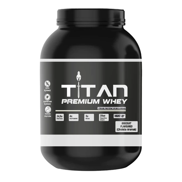 Titan Premium Whey Protein Tozu 1820g-Bisküvi-Aroma