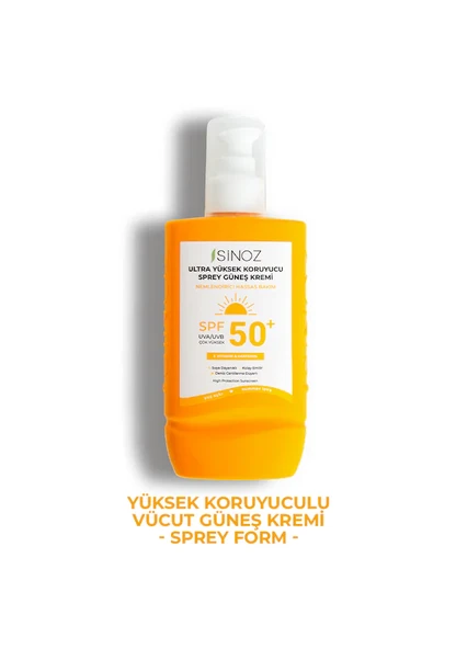 Sinoz Ultra Yüksek Koruyucu SPF50 Güneş Krem Sprey 200 ml ürün görseli