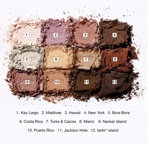 Tarte Trippinwithtarte Amazonian Clay Palette - Göz Farı Paleti - Resim 2
