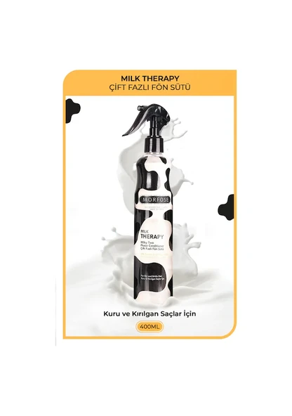 Morfose Milk Therapy Çift Fazlı Sprey Fön Suyu 400 ml - Resim 2