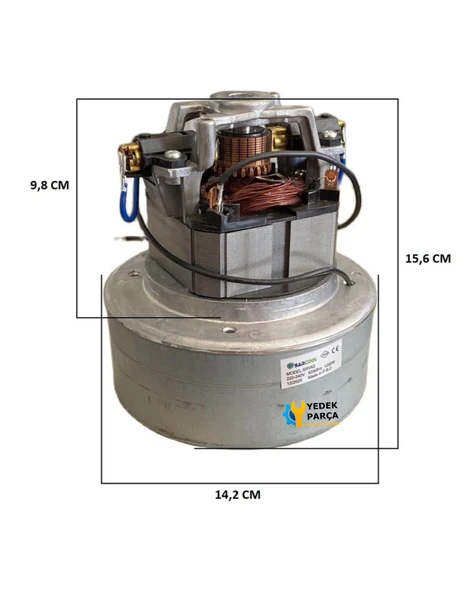 Rowenta Uyumlu RB 17 Elektrikli Süpürge Motoru Çift Fan - Resim 2