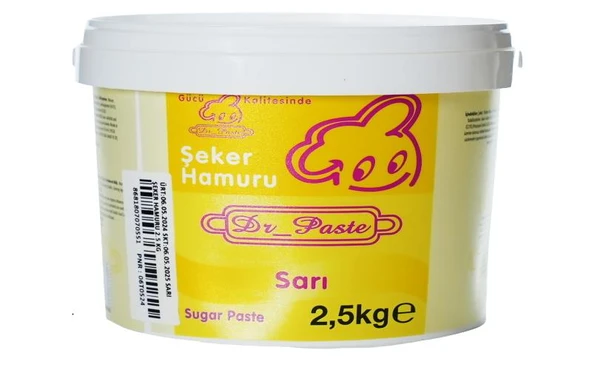 Dr Paste Şeker Hamuru 2,5 kg - Sarı