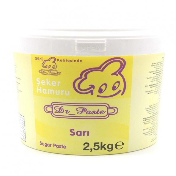 Dr Paste Şeker Hamuru  2,5 kg - Sarı