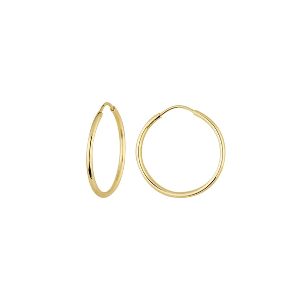 14 Ayar 1.5 cm Şarnel Halka Küpe 0,75 gr