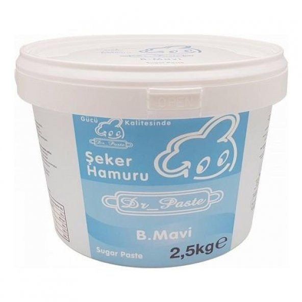 Dr Paste Şeker Hamuru  2,5 kg - Bebek Mavi