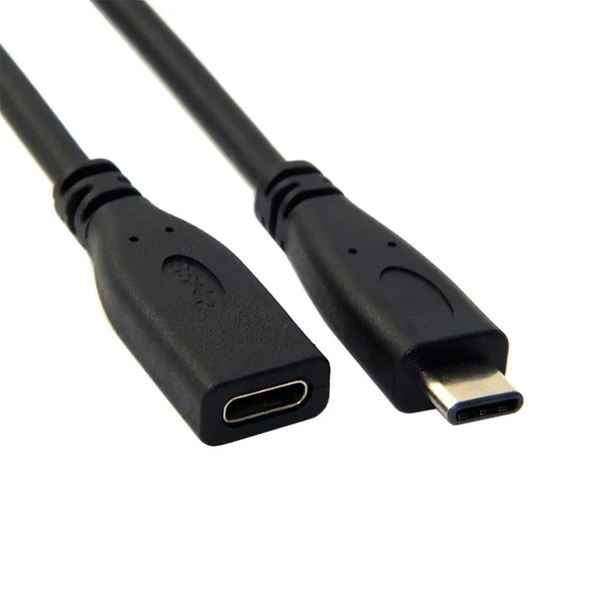 Type C dişi erkek uzatma kablosu usb c dişi erkek şarj ve data kablosu 50cm - Resim 2