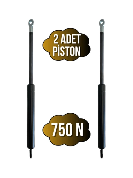 Yatak Makası Pistonu Baza Açılır Makası Pistonu(750N PİSTON)(TEK KİŞİLİK)(SİYAH) Siyah SİYAH - 2 ADET ürün görseli 1