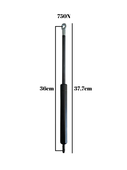 Yatak Makası Pistonu Baza Açılır Makası Pistonu(750N PİSTON)(TEK KİŞİLİK)(SİYAH) Siyah SİYAH - 2 ADET - Resim 4