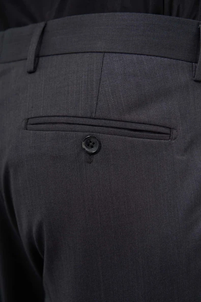 Siyah Yandan Cepli Comfort Fit Classic Pantolon 1003245166 - Resim 5