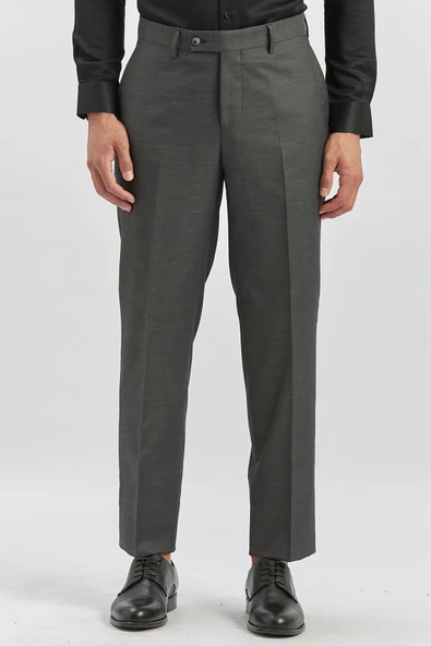 Koyu Antrasit Esnek Yandan Cepli Comfort Fit Classic Pantolon 1003240163 ürün görseli