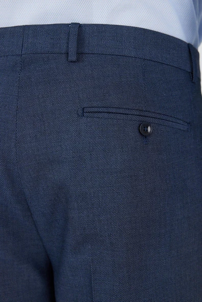 Lacivert Esnek Yandan Cepli Comfort Fit Classic Pantolon 1003250154 - Resim 5