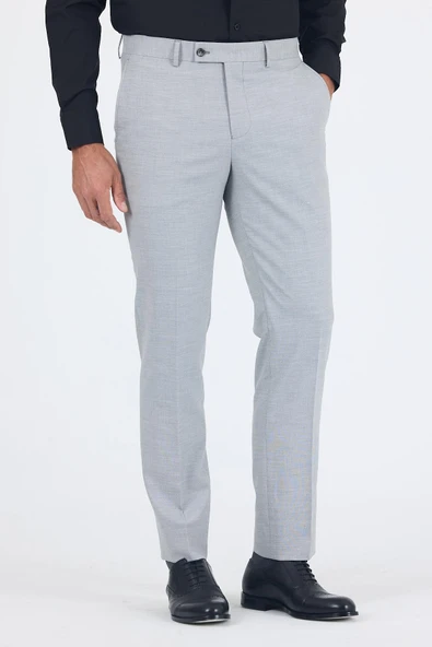 Gri Esnek Yandan Cepli Comfort Fit Classic Pantolon 1003250151 ürün görseli