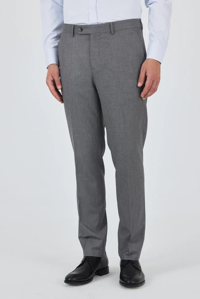 Gri Esnek Yandan Cepli Comfort Fit Classic Pantolon 1003250154 ürün görseli