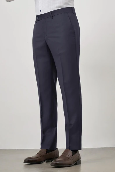 Lacivert Yandan Cepli Slim Fit Classic Pantolon 1003245152 - Resim 5