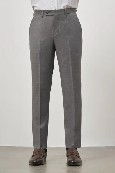 Koyu Füme Yandan Cepli Slim Fit Classic Pantolon 1003245152 ürün görseli