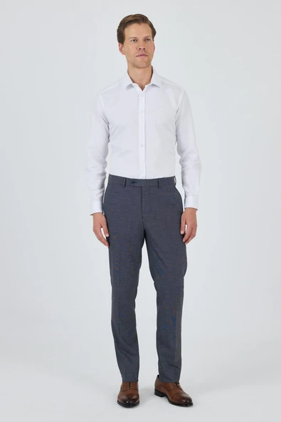 Lacivert Esnek Yandan Cepli Comfort Fit Classic Pantolon 1003250151 - Resim 2