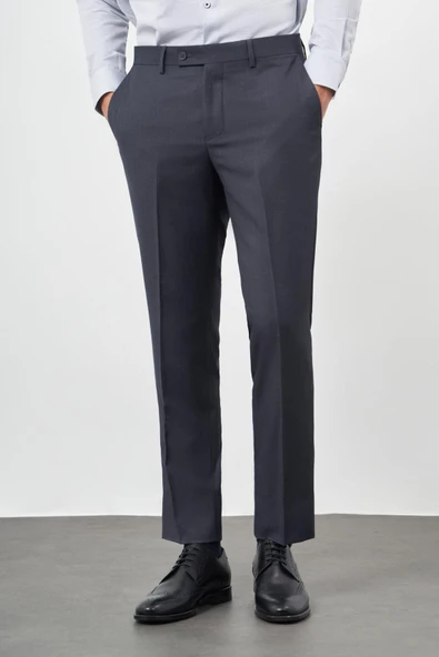 Lacivert Yandan Cepli Comfort Fit Classic Pantolon 1003245157 - Resim 2