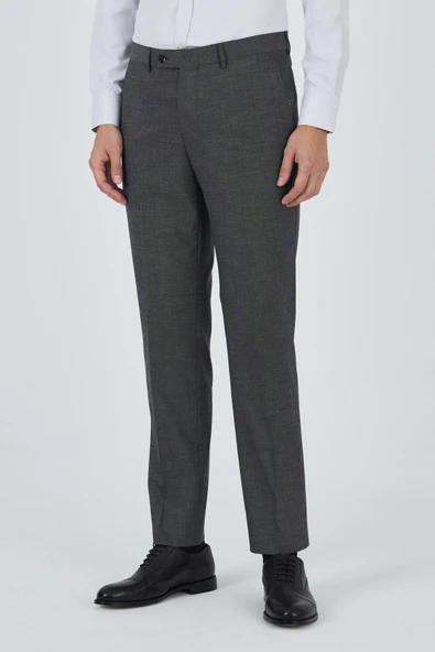 Siyah Esnek Yandan Cepli Comfort Fit Classic Pantolon 1003250151 - Resim 2