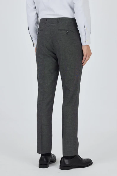 Siyah Esnek Yandan Cepli Comfort Fit Classic Pantolon 1003250151 - Resim 4