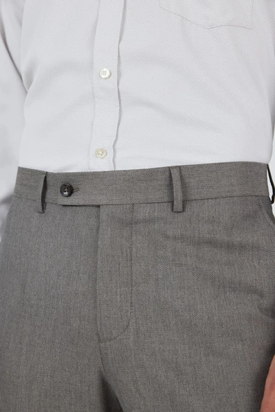 Bej Esnek Yandan Cepli Comfort Fit Classic Pantolon 1003250154 - Resim 3