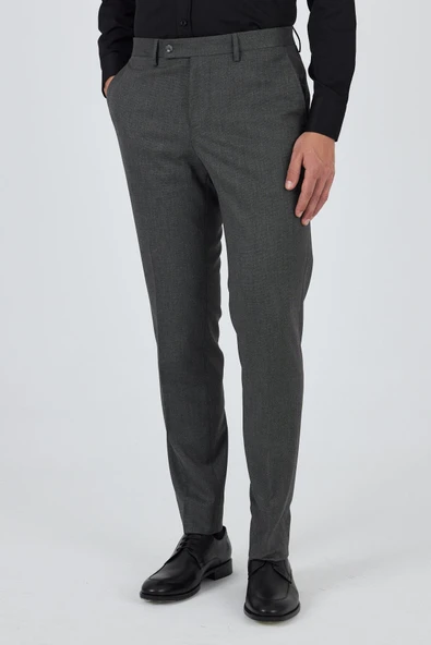 Füme Esnek Yandan Cepli Comfort Fit Classic Pantolon 1003250155 ürün görseli