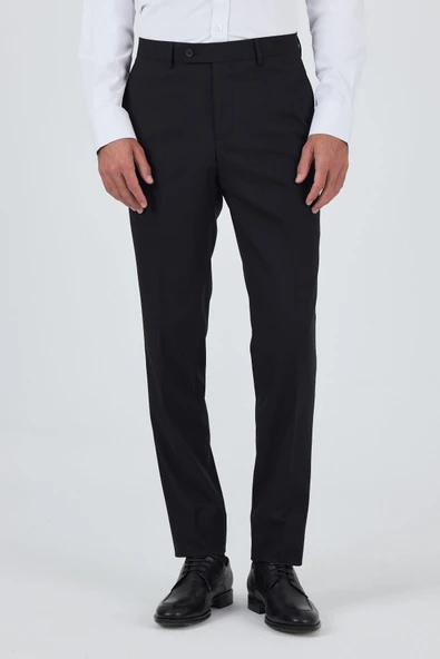 Siyah Yan Cep Açık Paça Comfort Fit Esnek Classic Pantolon 1003250907 ürün görseli