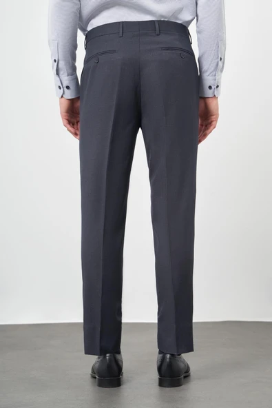 Lacivert Yandan Cepli Comfort Fit Classic Pantolon 1003245157 - Resim 5