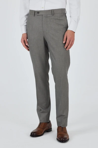 Bej Esnek Yandan Cepli Comfort Fit Classic Pantolon 1003250154 ürün görseli