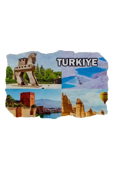 Türkiye Temalı Fresco Magnet - Resim 3