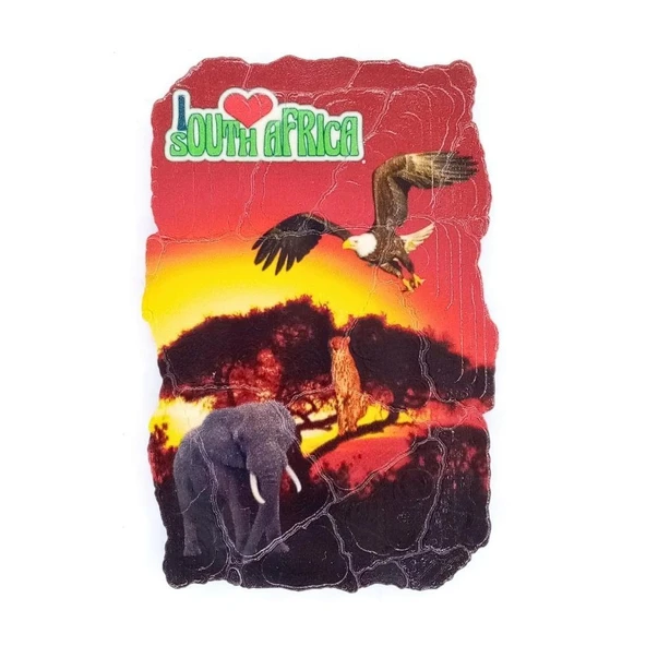 Güney Afrika Temalı Fresco Magnet ürün görseli