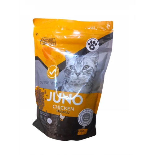 Juno Tavuklu Yetişkin Kedi Maması 0,5Kg ürün görseli