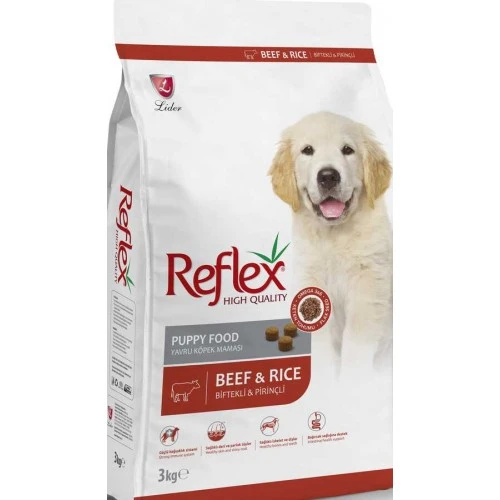 Reflex  Biftekli  Pirinçli Yavru Köpek Maması 3 Kg ürün görseli