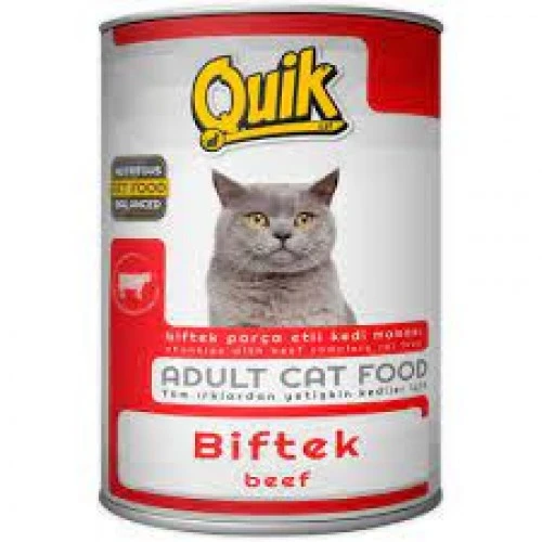 Quik Biftekli Yetişkin Kedi Konservesi 415 Gr ürün görseli