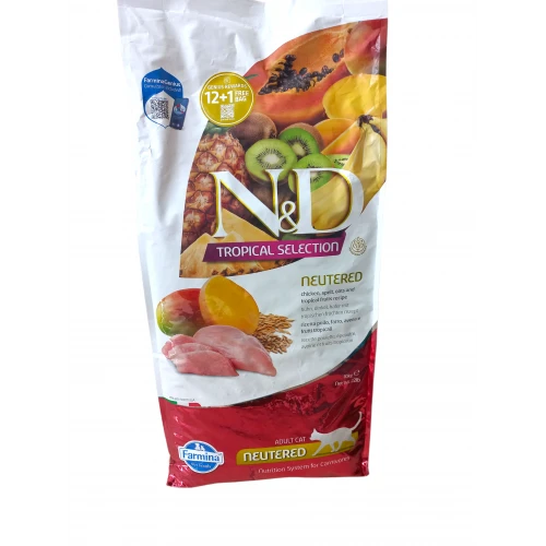 N&D Cat Tropical Selection Lamb Neutered 10Kg ürün görseli